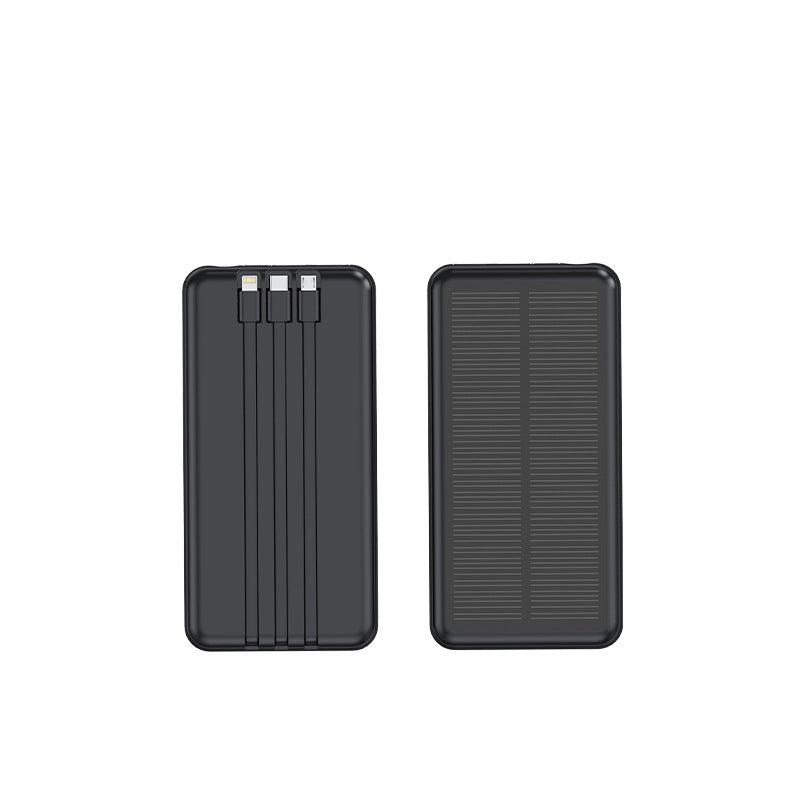 Solar Powerbank with Integrated Charging Cables Stornfield