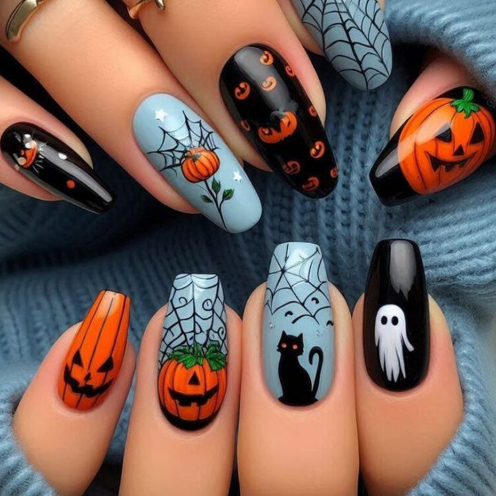 Halloween-themed Nail Art Extensions Stornfield