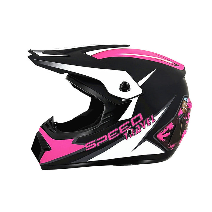 full-face motocross helmet with extended visor and reinforced chin guard Stornfield
