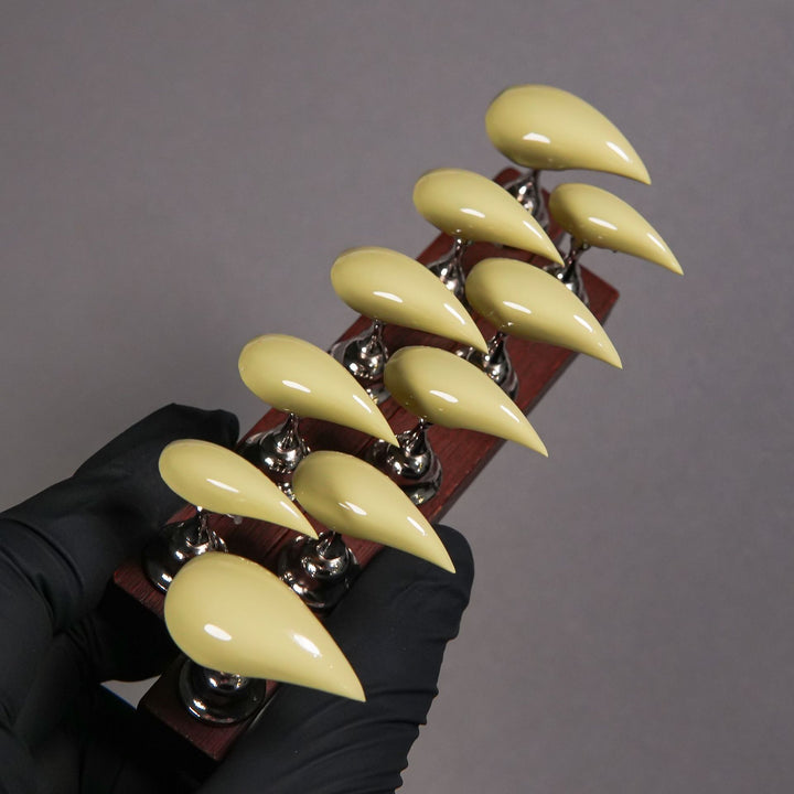 Stiletto Press-On Nail Enhancements with Gem Accents