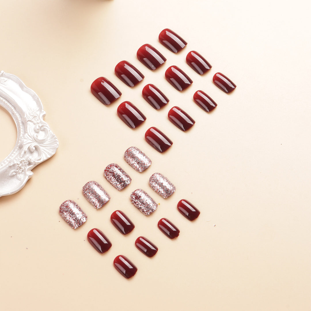 Glossy Gel Press-On Nail Set Stornfield