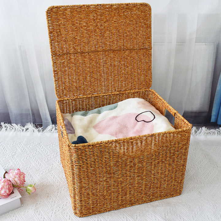 Woven Storage Cube with Lid Stornfield