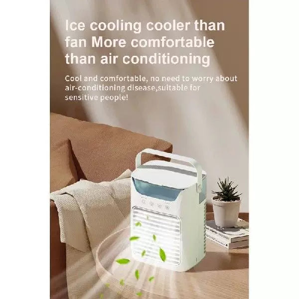 Unisex One Size USB Desktop Evaporative Cooler Humidifier with Top Fill Water Tank Adjustable Louvers and Touch Controls Stornfield