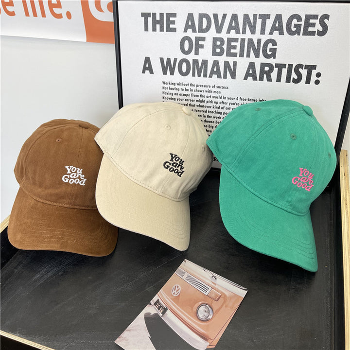 Women's Corduroy Graphic Baseball Cap Stornfield