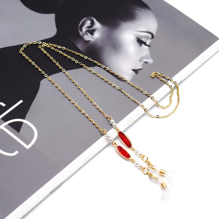 Elegant Eyewear Chain with Decorative Accents Stornfield