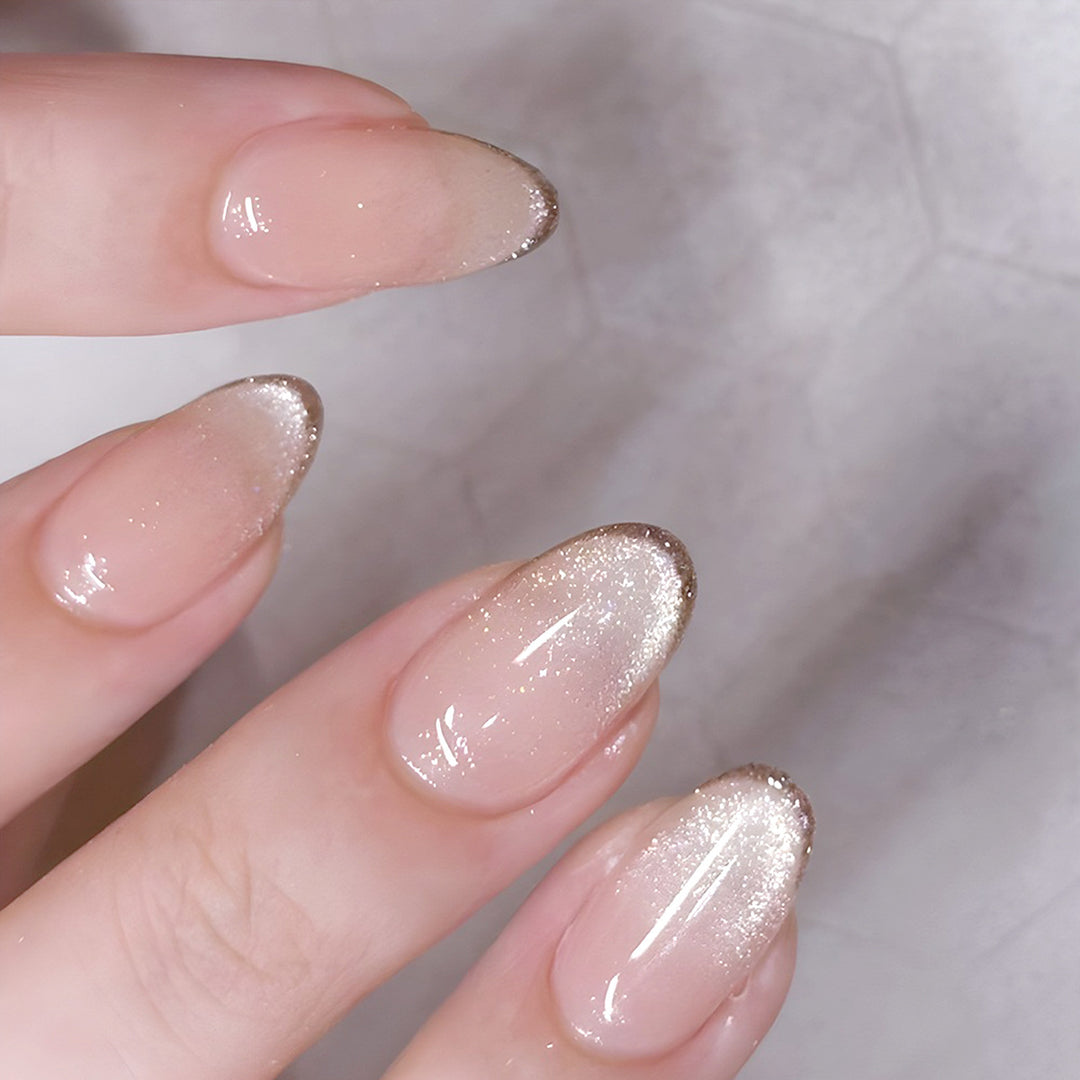 Elegant Ombre Glitter Nail Tips Stornfield