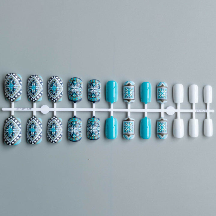 Artistic Bohemian Nail Art Set