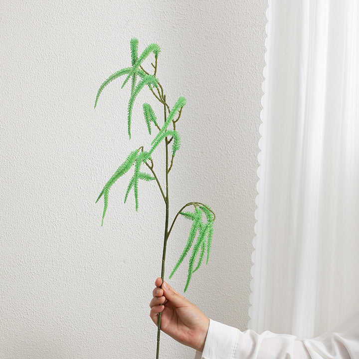 Decorative artificial branch with filigree, curved twigs