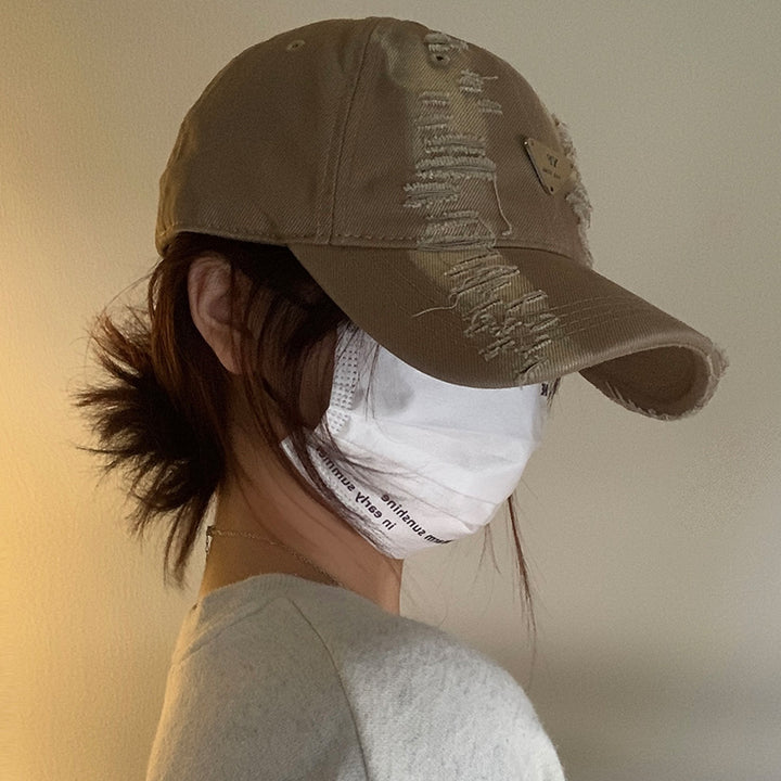 Women's Distressed Denim Baseball Cap Stornfield 1784084082