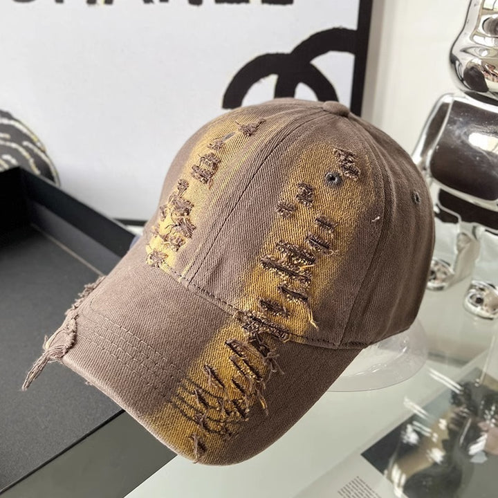 Unisex Distressed Denim Cap Stornfield