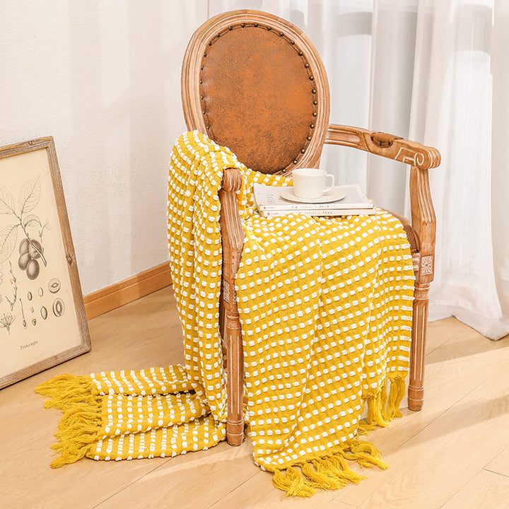 Cozy Waffle Weave Throw Blanket