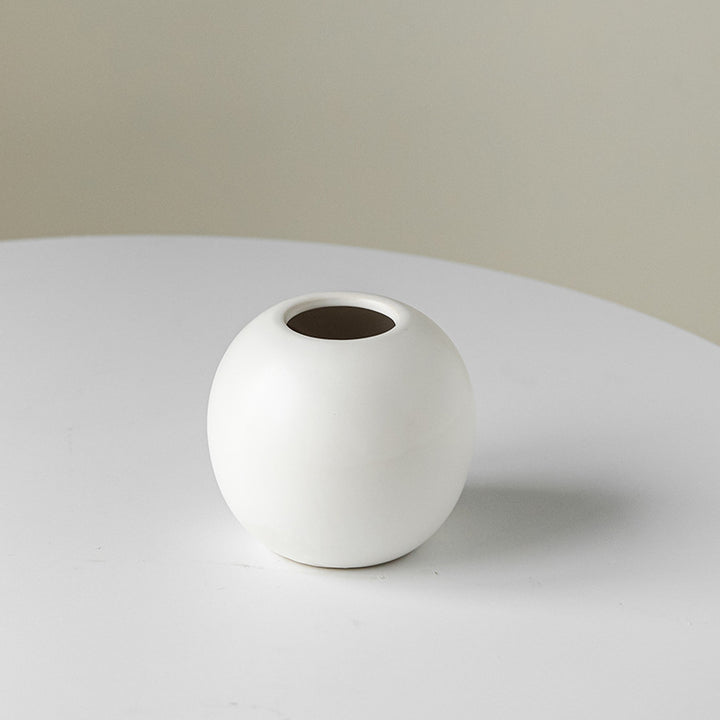 Minimalist Round Ceramic Planter