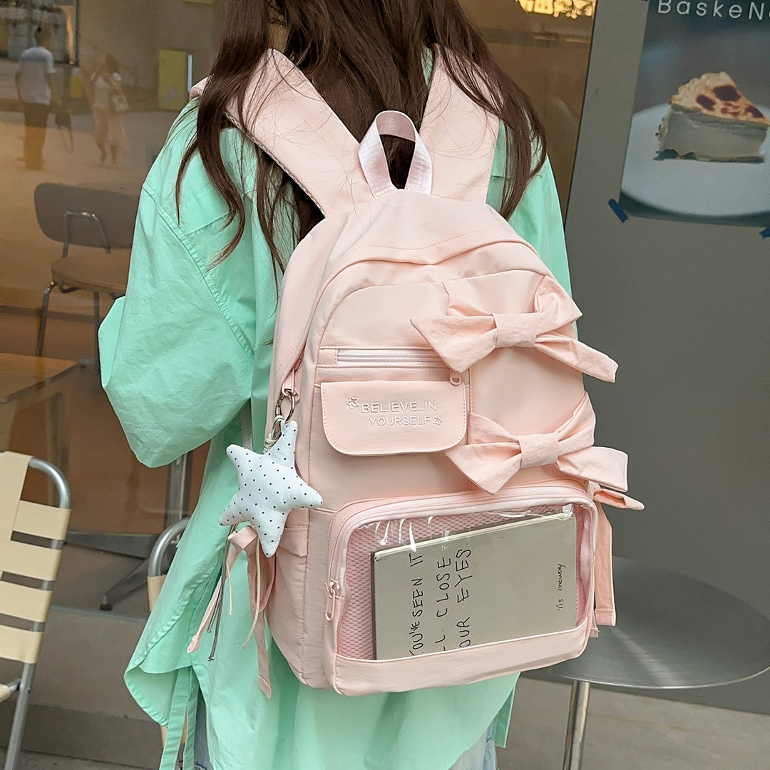 Stylish Bow-Embellished Backpack Stornfield 1791205748