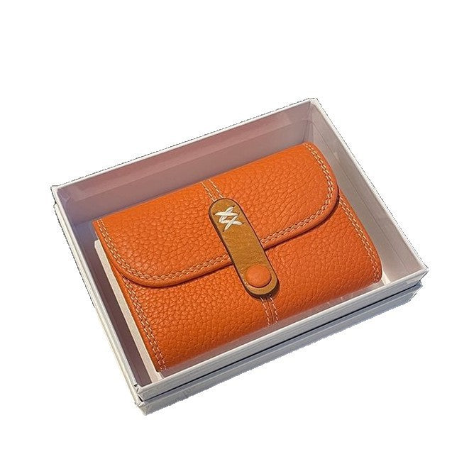 Textured Leather Tri-Fold Wallet Stornfield
