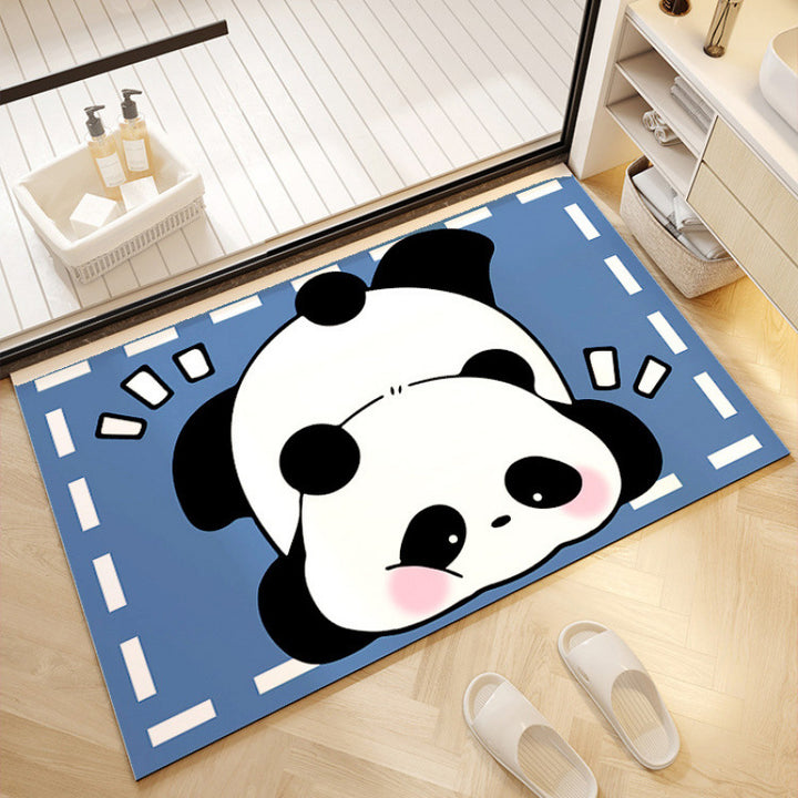 Playful Panda-Themed Welcome Mat Stornfield