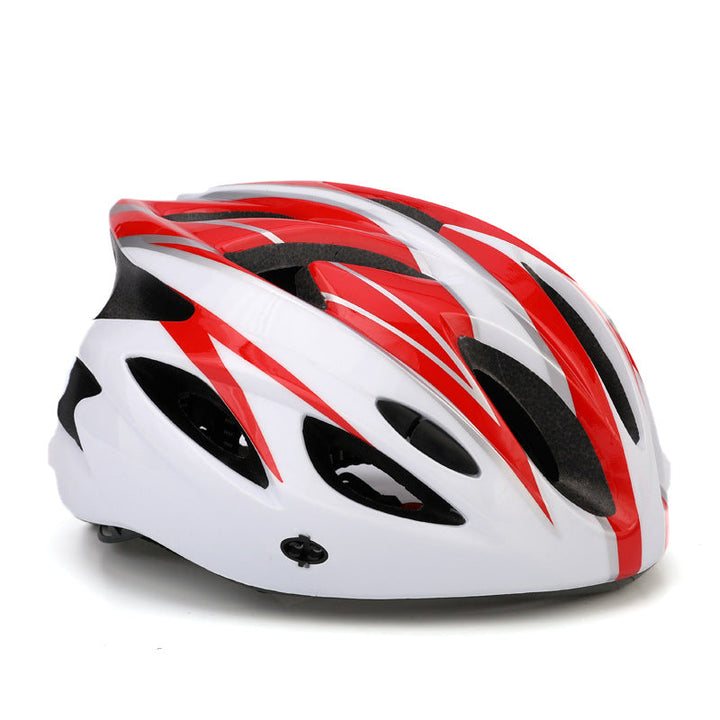 streamlined high-ventilation cycling helmet with micro-adjust retention and impact-absorbing liner Stornfield