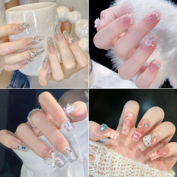 Creative Themed Press-On Nail Art Set Stornfield