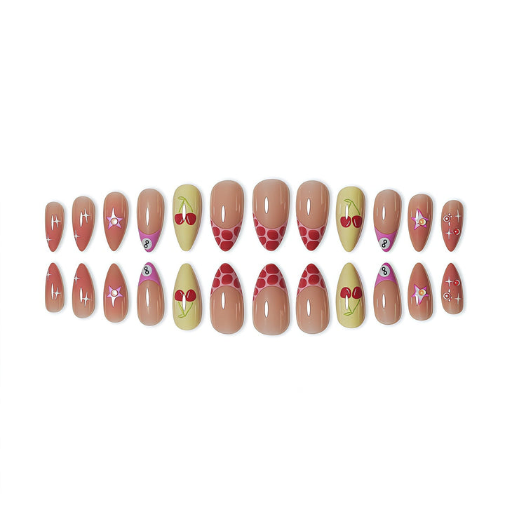 Artistic Fruit-Inspired Press-On Nail Art Stornfield