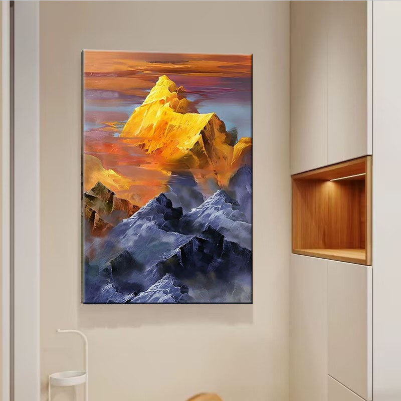 Abstract Mountain Landscape Canvas Art
