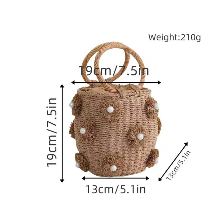 Refined handbag with pearl applications Stornfield