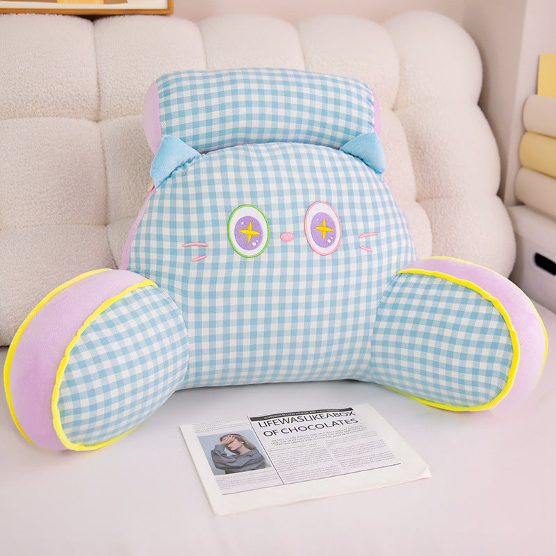 Funny plush back support pillow in cat design Stornfield