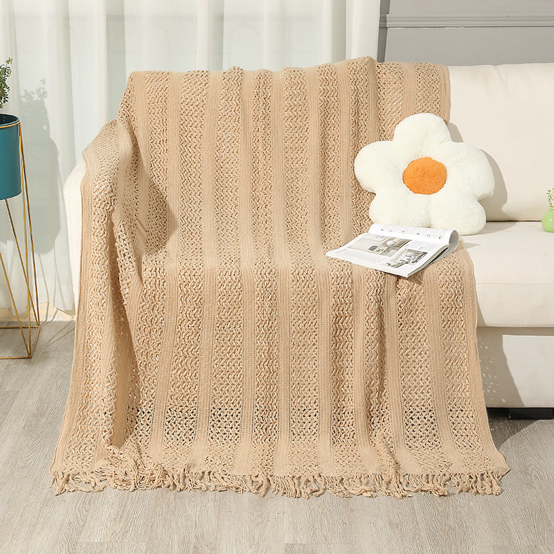 Ladies Large Knitted Blanket Stornfield