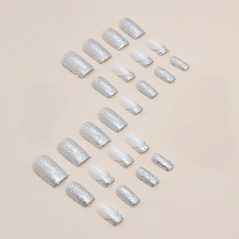 Elegant Crystal Accent Press-On Nail Tips Stornfield