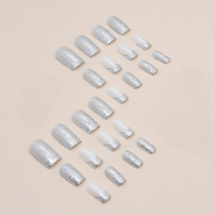 Elegant Crystal Accent Press-On Nail Tips Stornfield