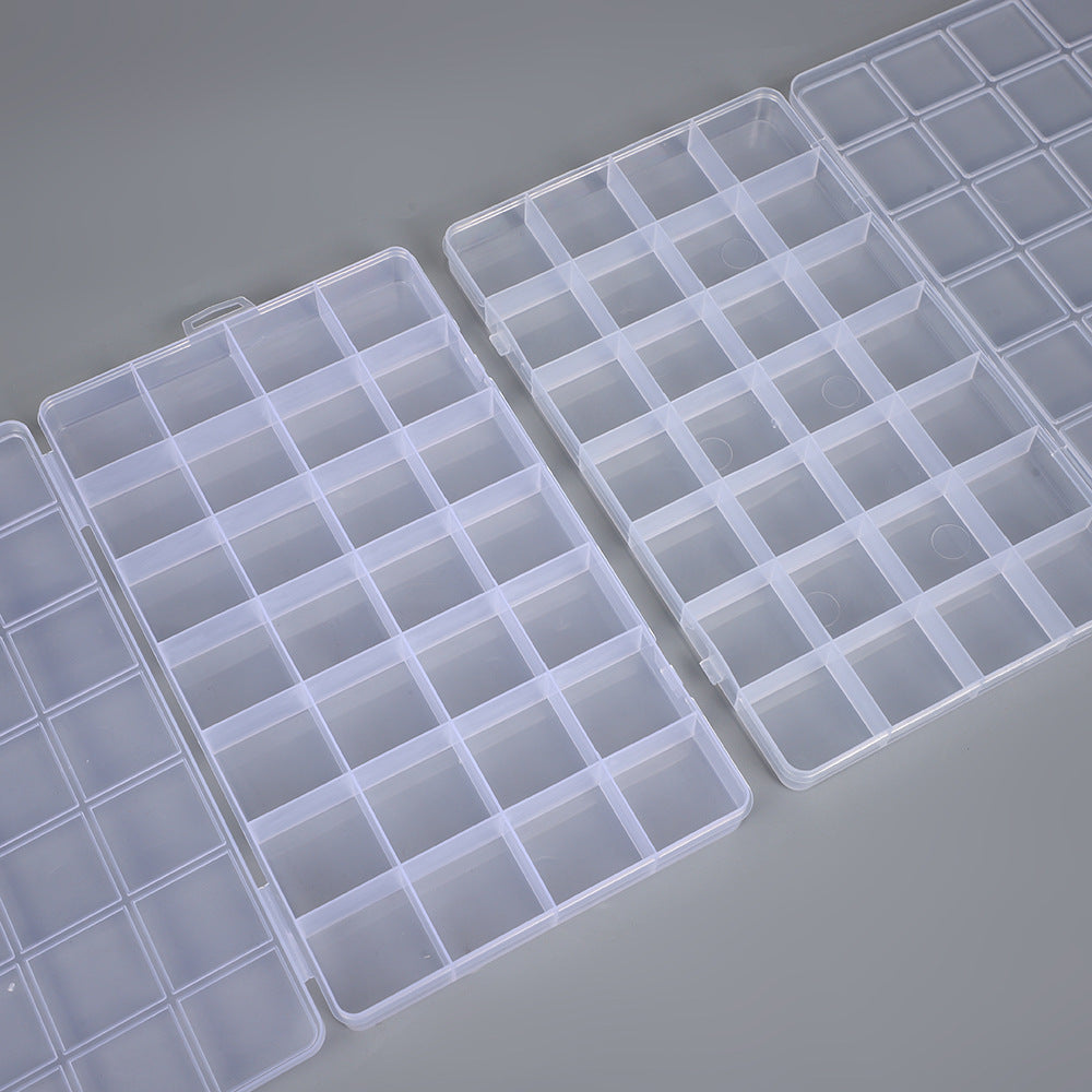 Transparent Multi-Compartment Storage Organizer Box Stornfield