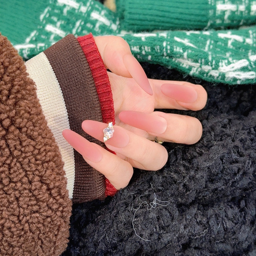 Elegant Matte Stiletto Nail Extensions