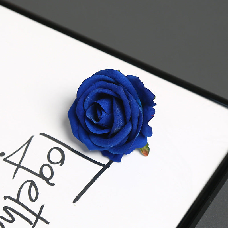 Elegant Silk Rose Pin for Decorative Use