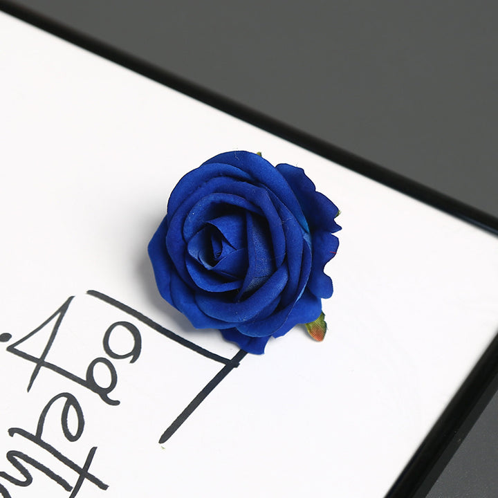 Elegant Silk Rose Pin for Decorative Use