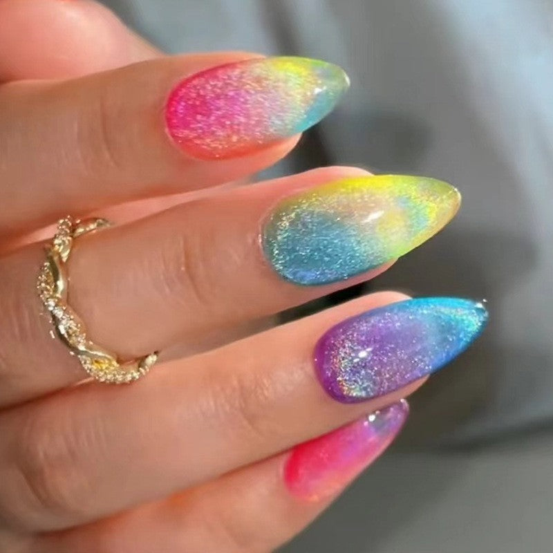 Elegant Floral Bow Press-On Nail Tips Stornfield