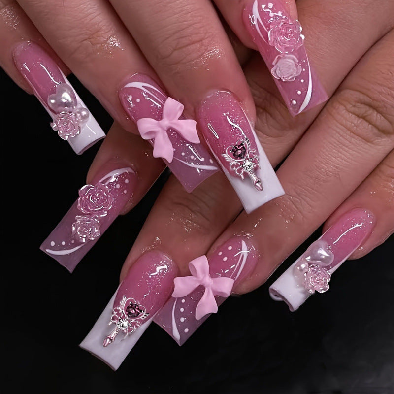 Decorative Luxury Press-On Nail Set Stornfield