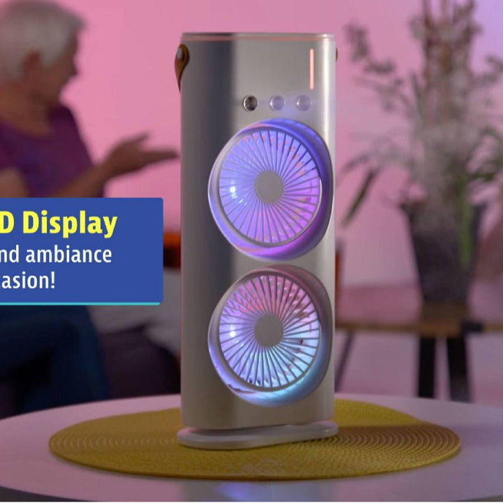 Double-Ended Spray Fan: Portable Air Cooler | Stornfield