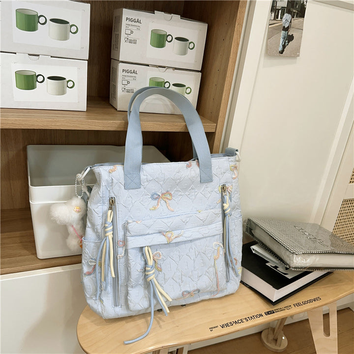 Quilted Bow-Detail Fashion Backpack Stornfield