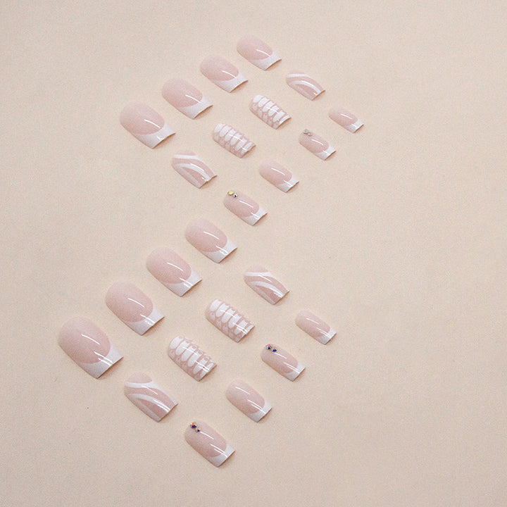 Artistic Press-On Nail Art Set Stornfield