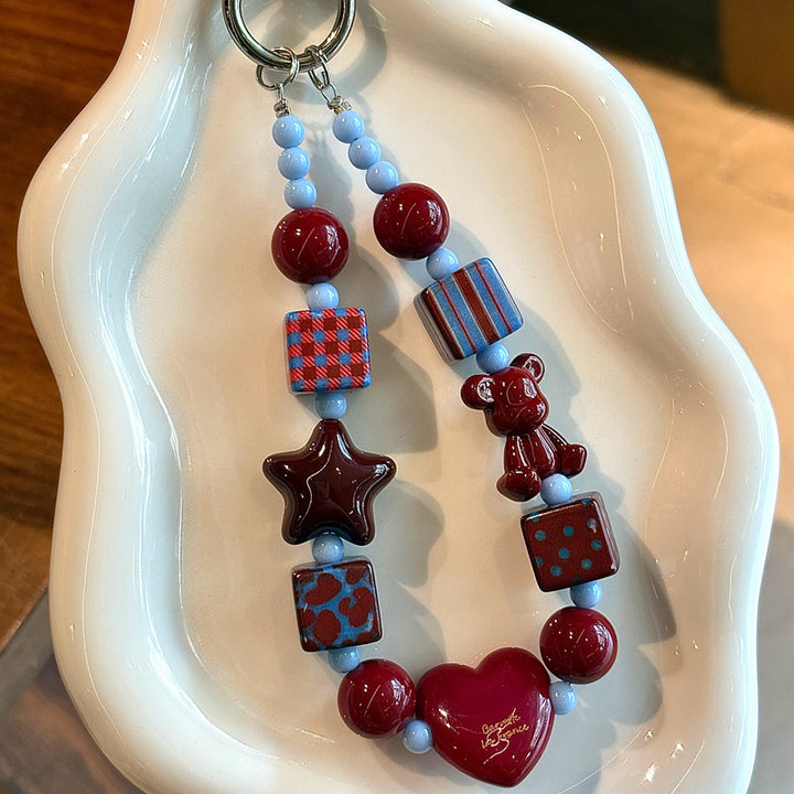 Colorful Beaded Keychain Holder Stornfield 1790134999