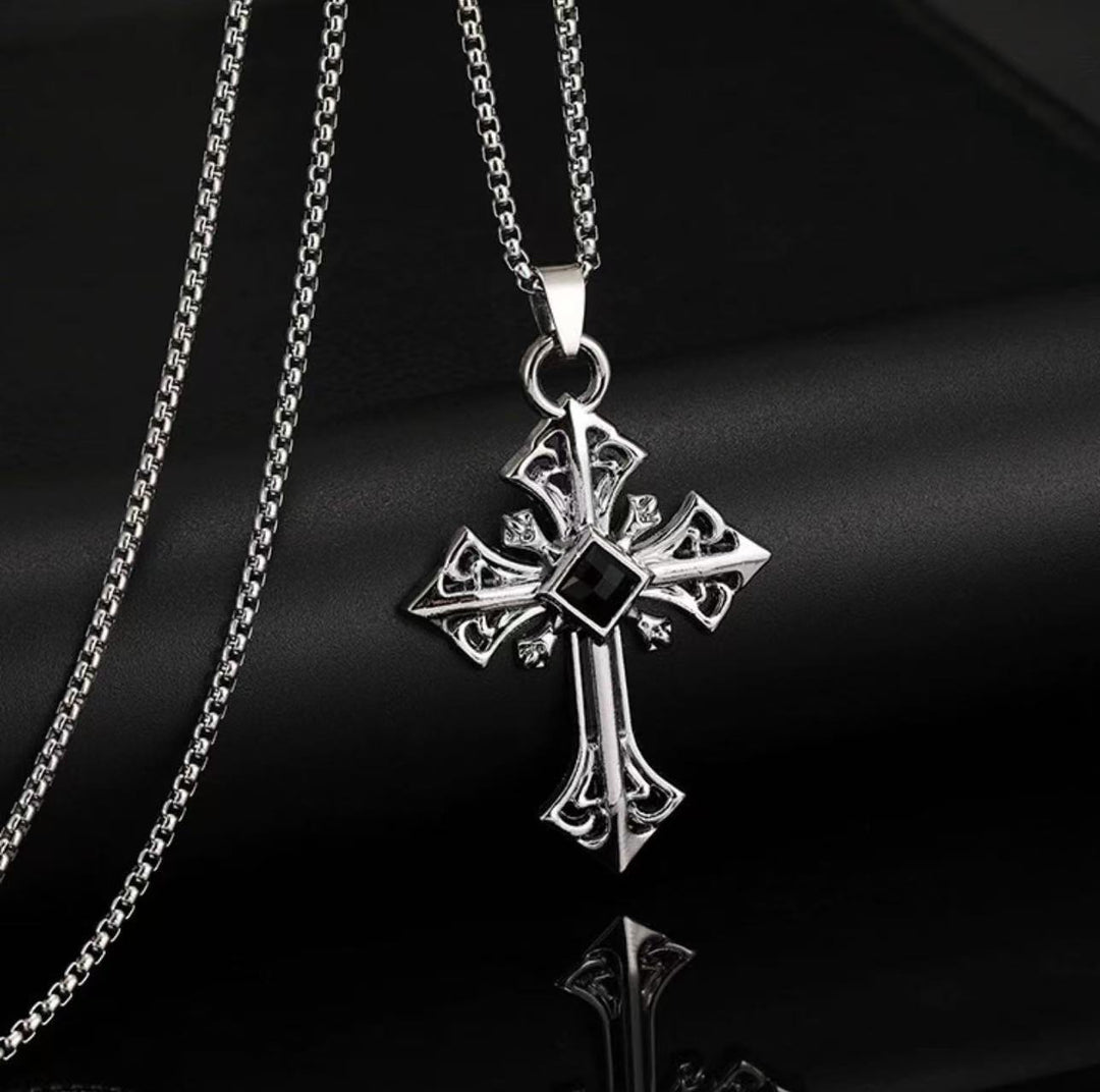Gothic Cross Pendant Necklace Stornfield