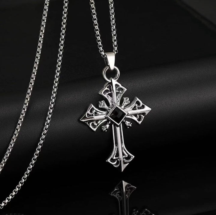 Gothic Cross Pendant Necklace Stornfield