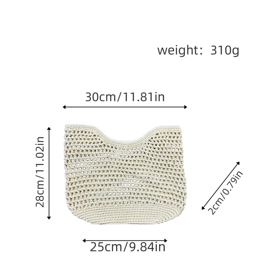 Net bag with durable leather handles Stornfield