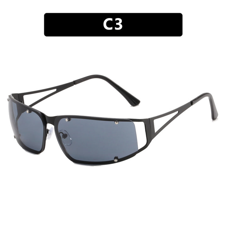 Women's fashionable sunglasses with futuristic design and exquisite metal frame Stornfield
