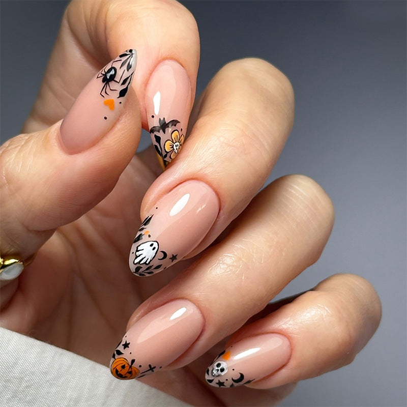 Artistic Themed Press-On Nail Design Stornfield