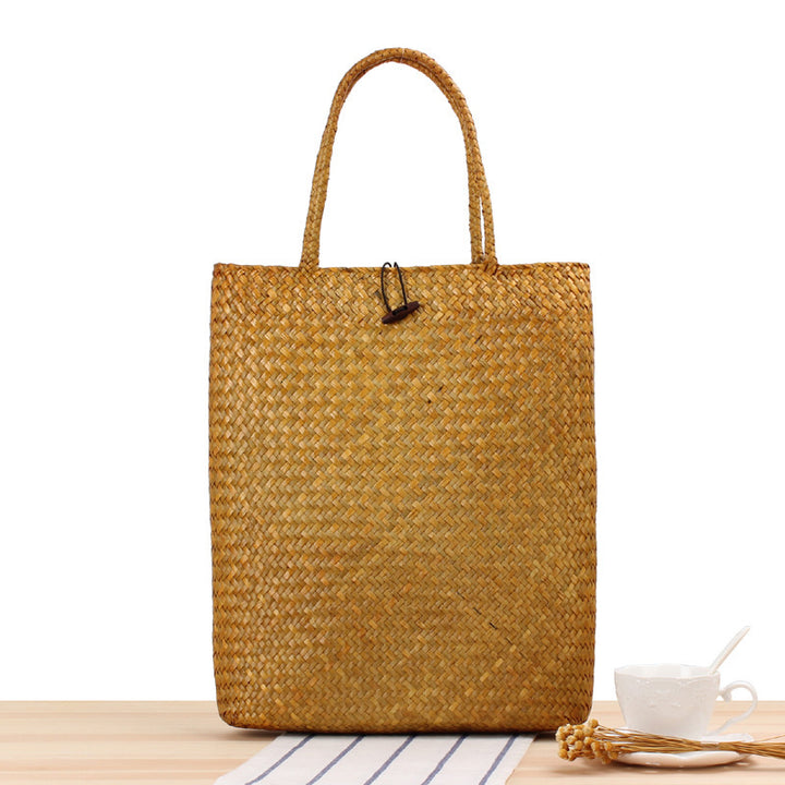 Shopping bag made of woven natural material Stornfield
