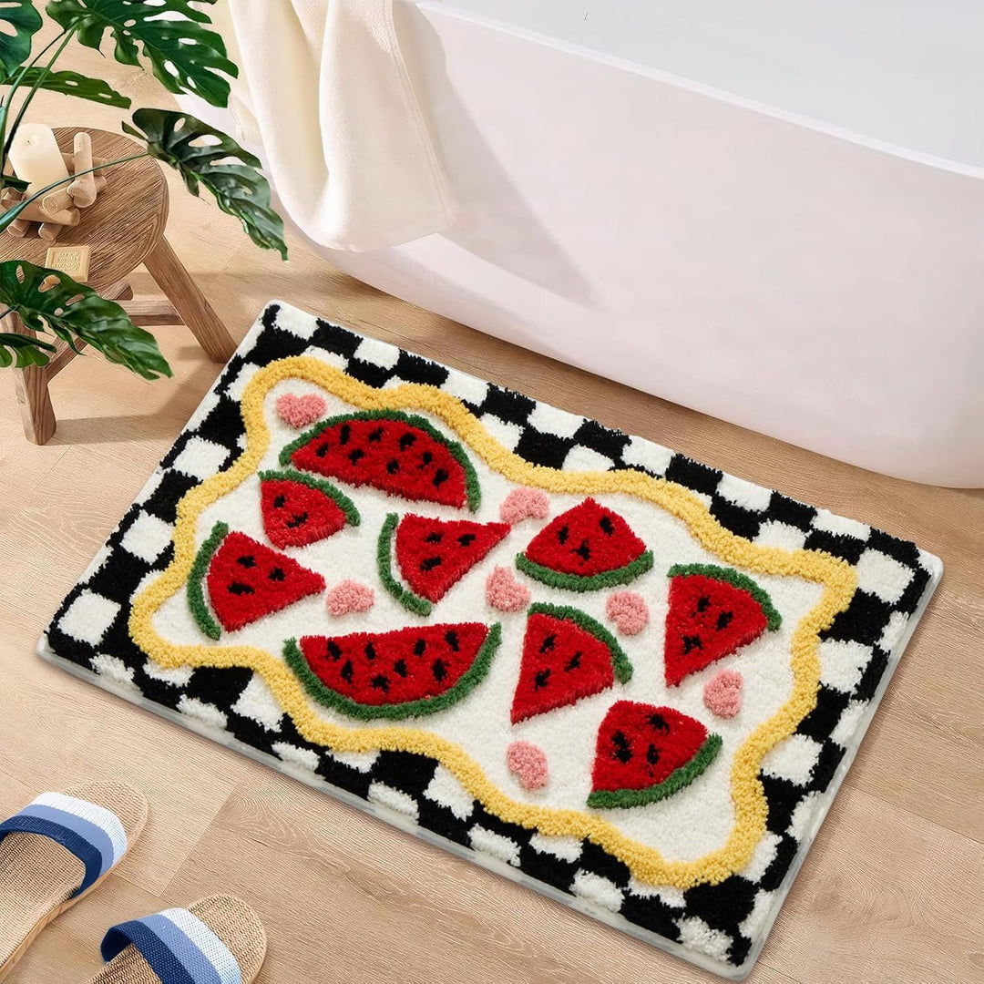 Stylish Floral Pattern Bath Mat