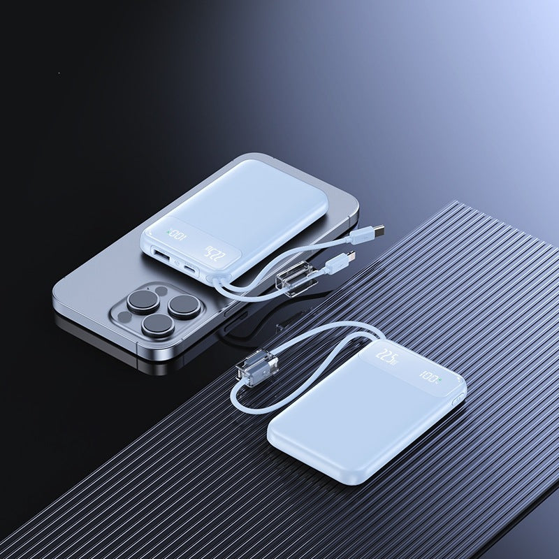 Slim Powerbank with digital charge level display and fast charging function Stornfield