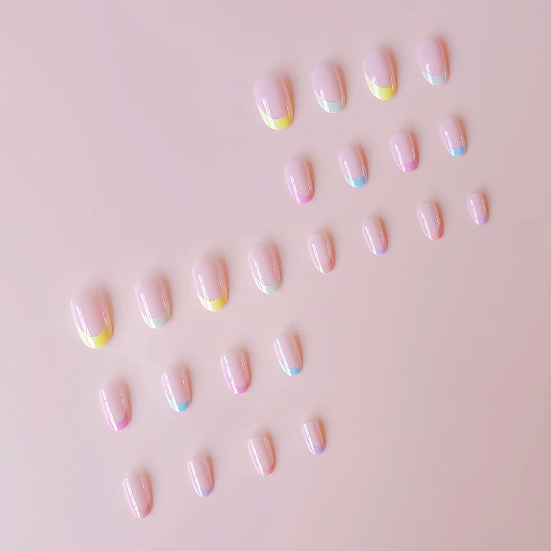 Acrylic nail set with gentle gradient and elegant tips Stornfield