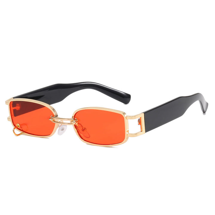 Ladies sunglasses in luxurious rectangular design with golden accents Stornfield