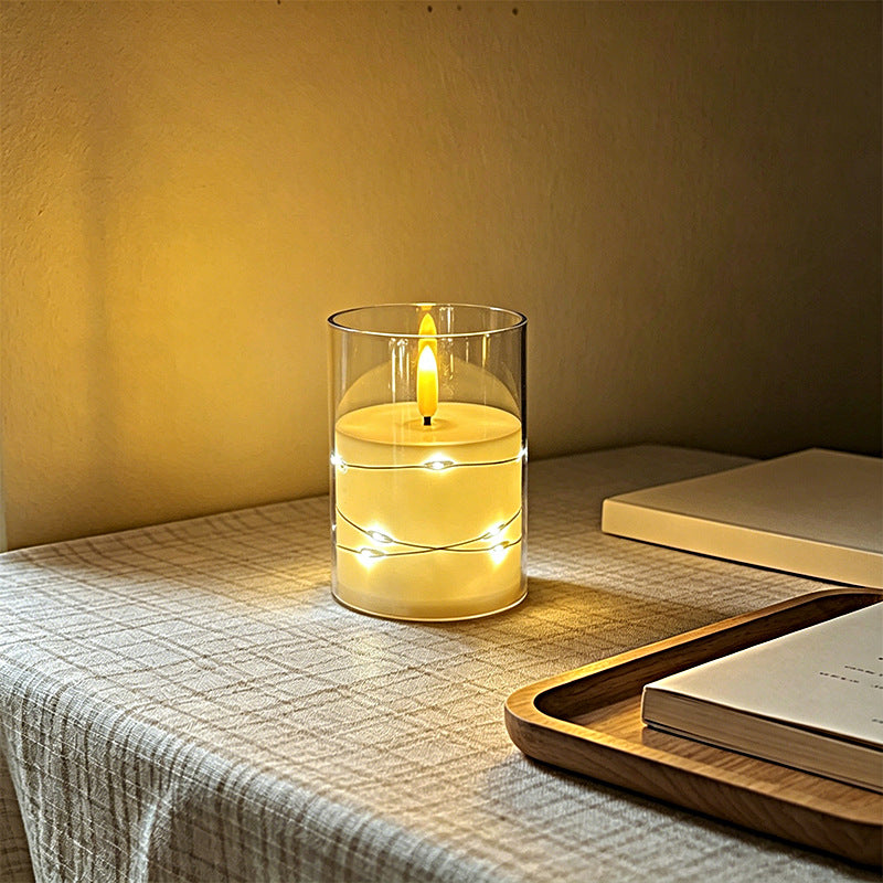 LED Scented Candle with Flame Effect Stornfield
