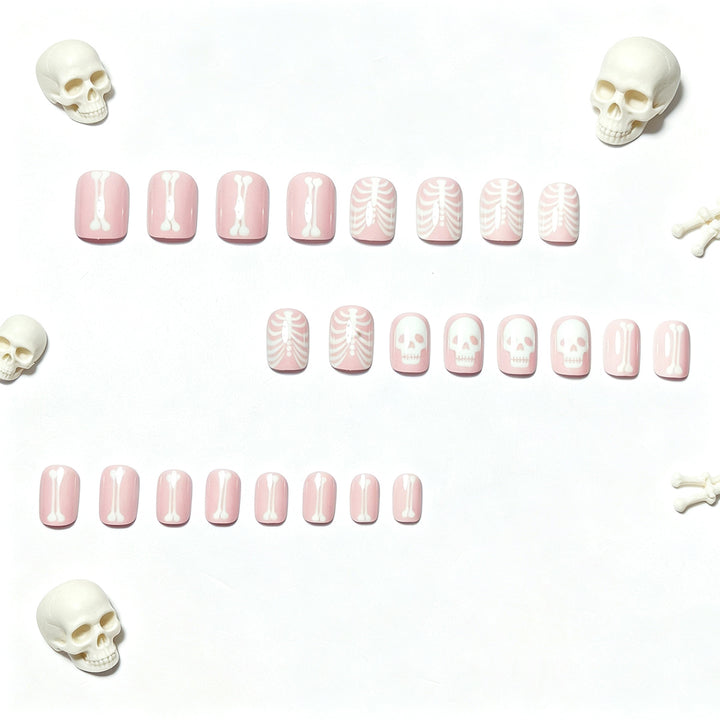 Creative artificial nails with bone motif Stornfield